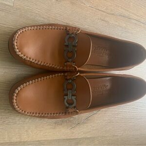 Salvatore Ferragamo Tan Leather Loafers